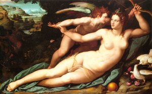Venus and cupid